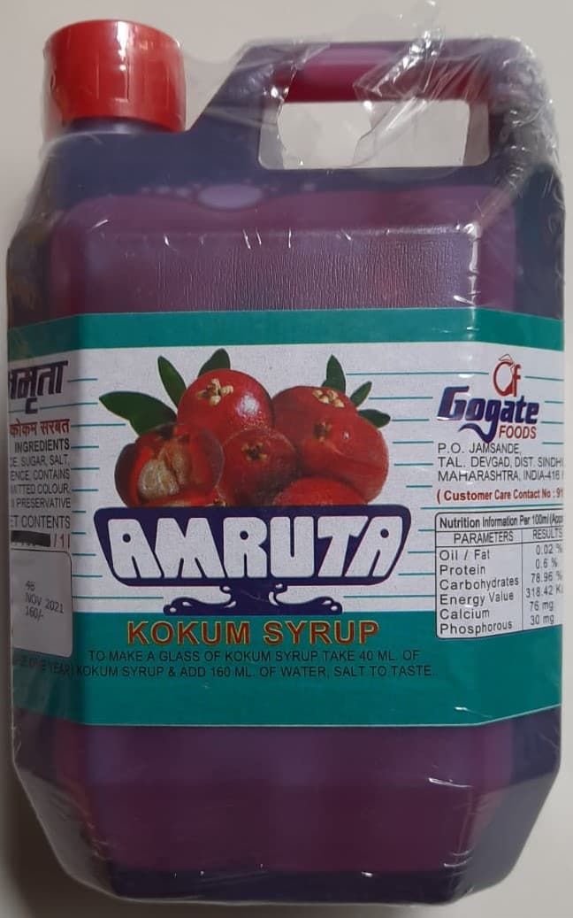 Kokam Squash Syrup Sharbat 1 Ltr