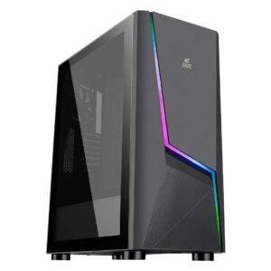 Desktop Computer Ryzen 5 1600 (8GB RAM / Windows 11 64bit / 240GB SSD / Wi-Fi Adapter / MSI GeForce GT610 Graphics Card / ATX Gaming Cabinet Used